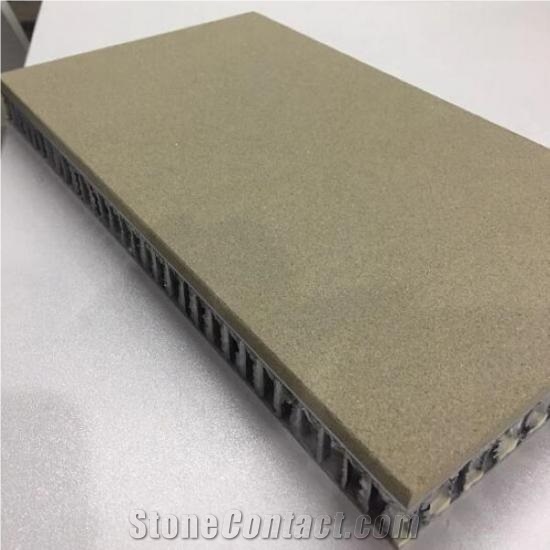 Maple Red Sandstone Veneer Honeycomb Panels