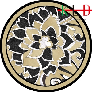 Marble-Tiles Water Jet Square Medallions for Floor