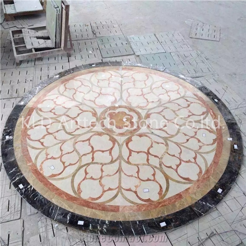 Marble Warterjet Medallion for Flooring Stone Tile