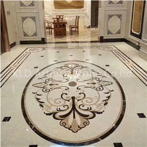 Marble Warterjet Medallion for Flooring Stone Tile