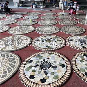 Marble Warterjet Medallion for Flooring Stone Tile