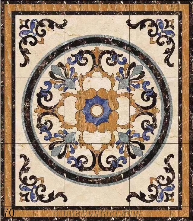 Marble Waterjet Pattern Interior Flooring Used