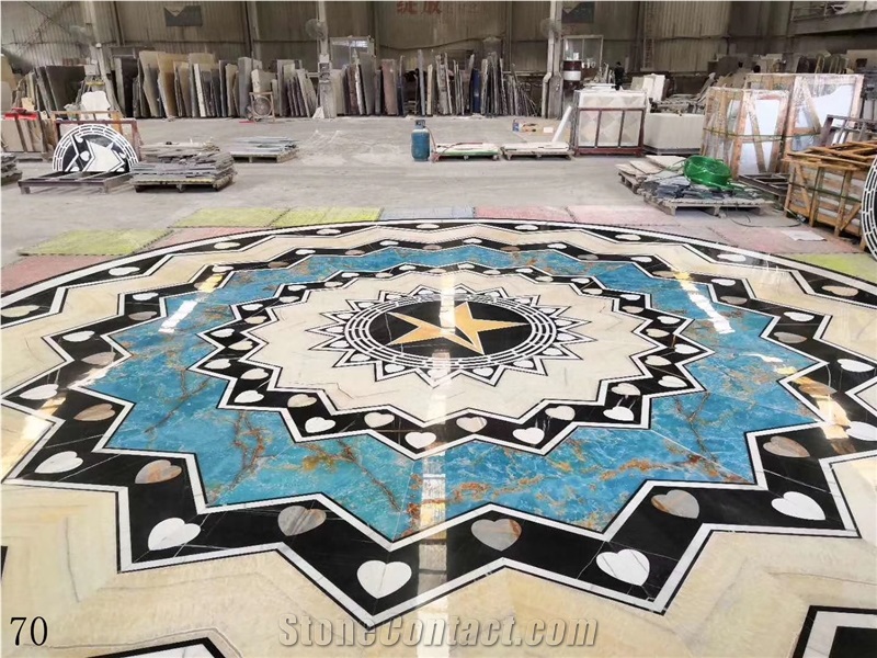 Marble Waterjet Pattern Interior Flooring Used
