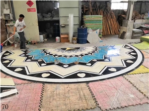 Marble Waterjet Pattern Interior Flooring Used
