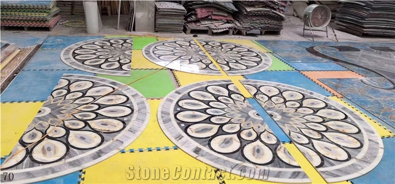Marble Waterjet Pattern Interior Flooring Used