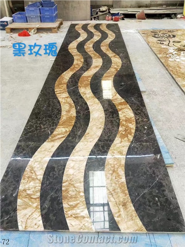 Marble Waterjet Pattern Interior Flooring Used