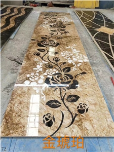 Marble Waterjet Pattern Interior Flooring Used