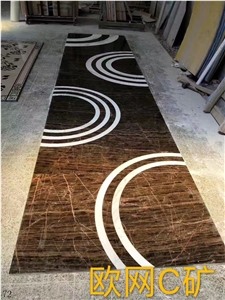 Marble Waterjet Pattern Interior Flooring Used