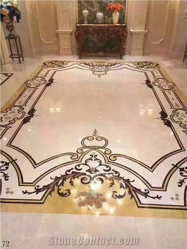 Marble Waterjet Pattern Interior Flooring Used