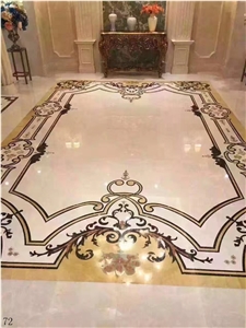 Marble Waterjet Pattern Interior Flooring Used
