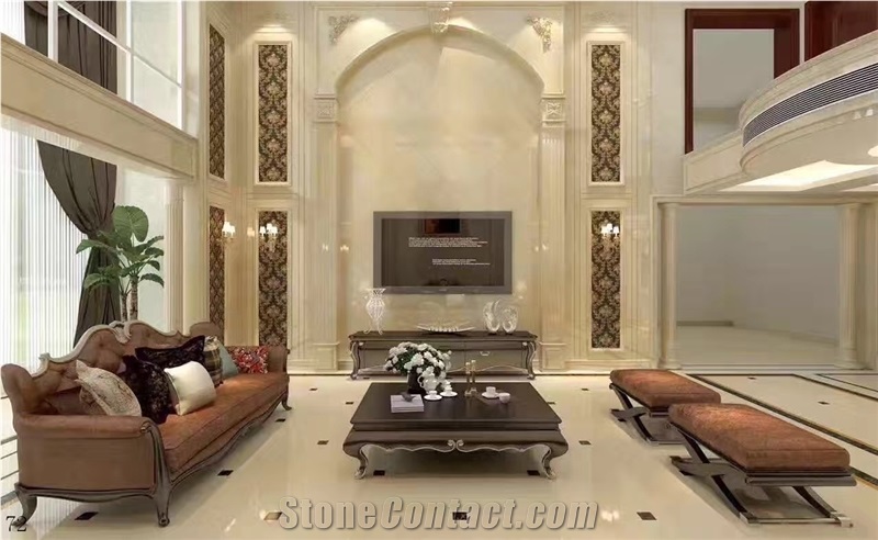 Marble Waterjet Pattern Interior Flooring Used