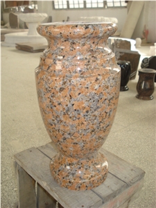 Memorial Modern Granite Polished Headstone Vase