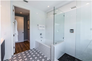 Mix Color Bathroom Knot Marble Mosaic Tile Sheets