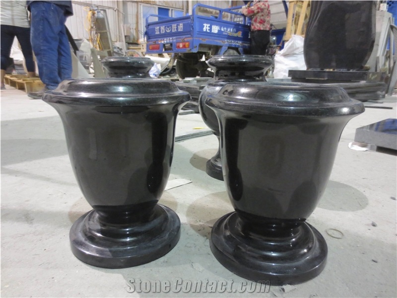 Modern Design Polished Vase for Grave Stone