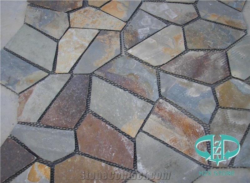 Multi Color Of Slate for Flagstone/Exterior Road Paver