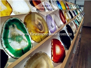Multicolor Agate Gemstone Semiprecious Slabs
