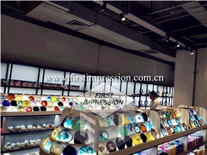 Multicolor Agate Gemstone Semiprecious Slabs
