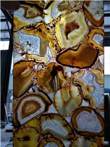 Natural Semiprecious Stone Agate Tiles Gems Slabs