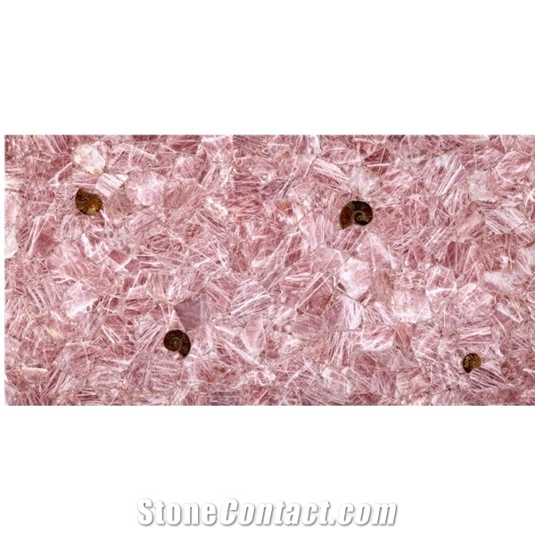 Natural Stone Pink Quartz Agate Pink Semiprecious