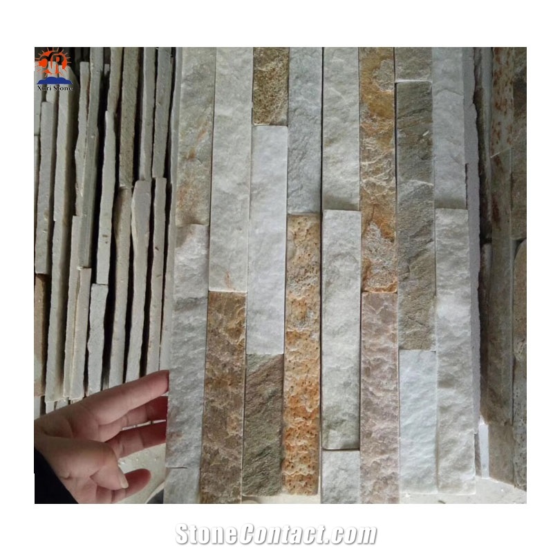 Natural Yellow Slate Culture Stone for Wall