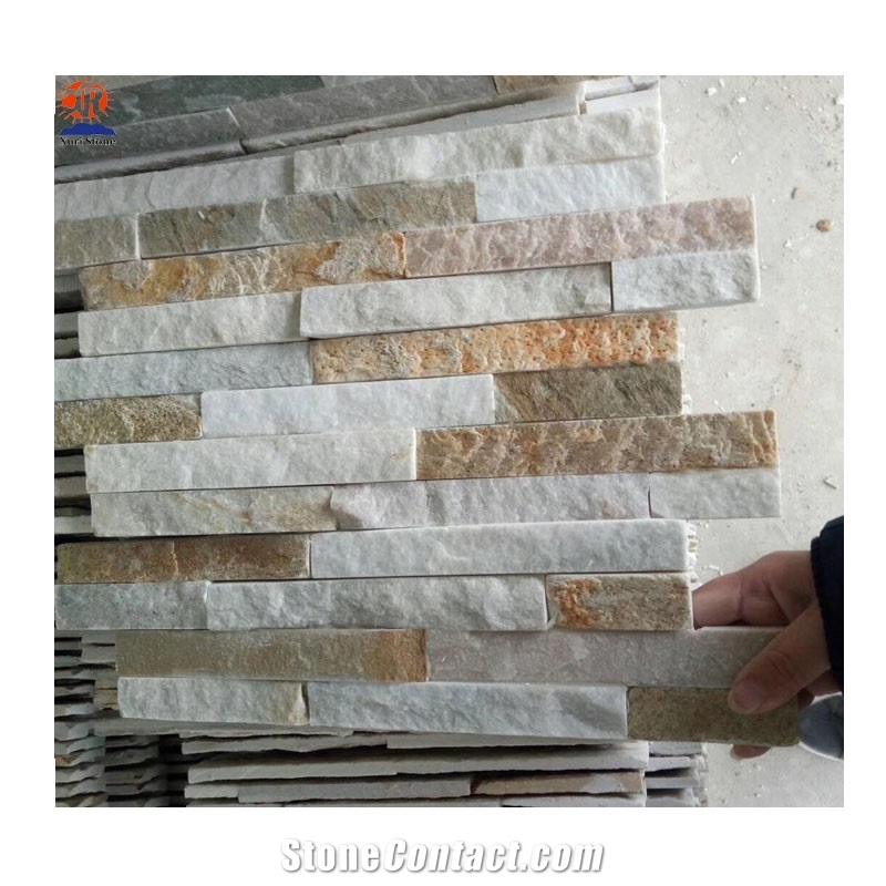 Natural Yellow Slate Culture Stone for Wall