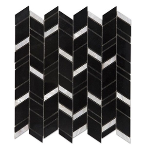 Nero Marquina Marble Mosaic Tiles