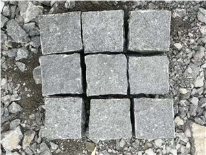 New G684 Black Material Granite Cobble Stone