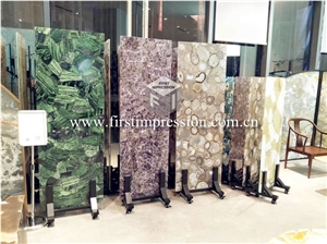 Nice White Agate Gemstone Semiprecious Slabs