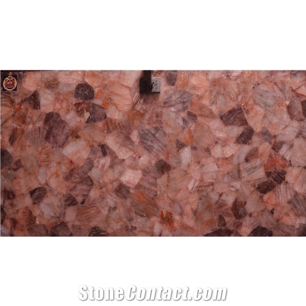 Orange Semiprecious Stone Composite Agate Slabs