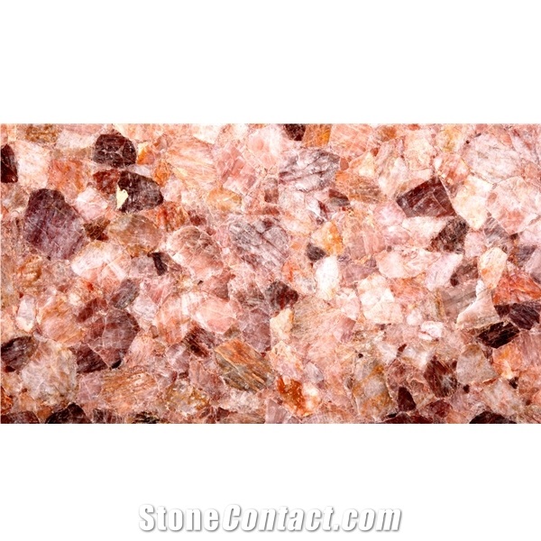 Orange Semiprecious Stone Composite Agate Slabs