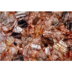 Orange Semiprecious Stone Composite Agate Slabs