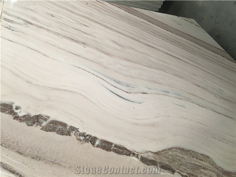 Palissandro White Marble French Pattern Slabs