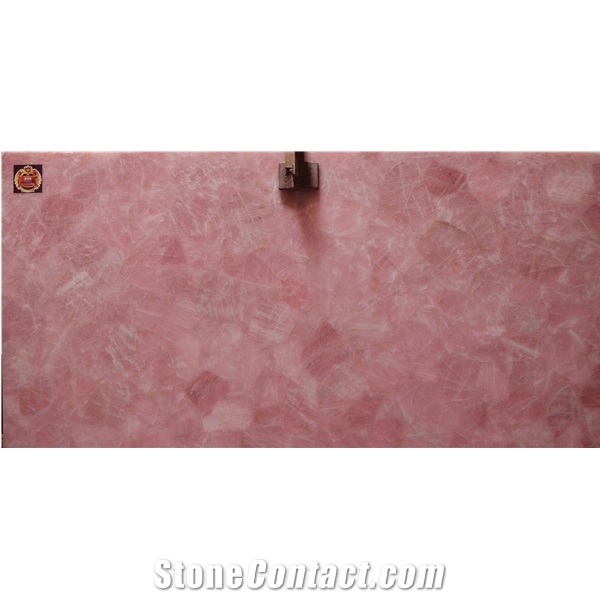 Pink Crystal Tiles Semiprecious Stone Agate Slabs