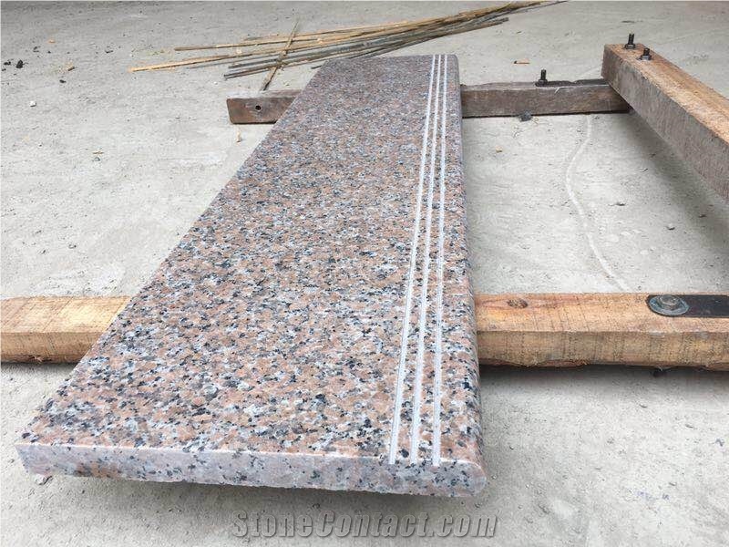 Pink Granite Light Red Granite Stairs Riser