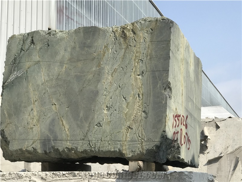Plenty Of Green Marble Blocks in Stock