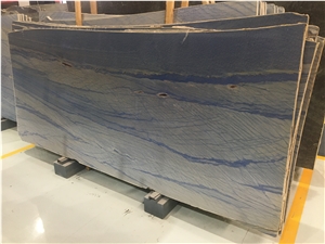 Polished Azul Macaubas Quartzite Slabs
