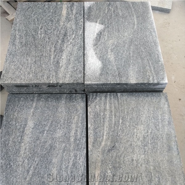 Polished Flamed Fantasy White Granite Tiles