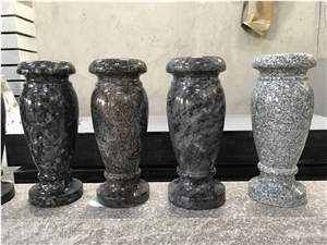 Polished Granite Vase for Grave Stone