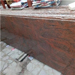 Polished Multicolor Red Granite Flooring Tiles