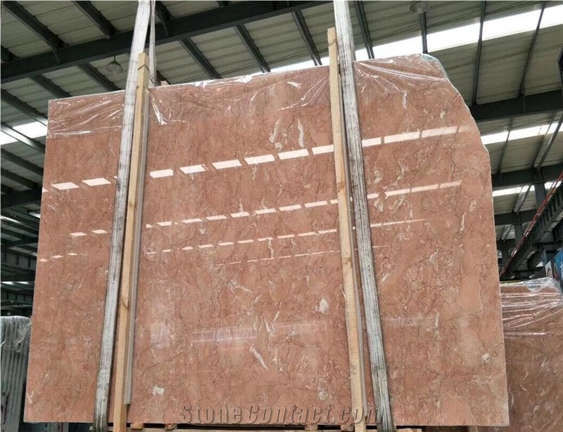 Polished Tea Rose Marble Wall Application Slabs