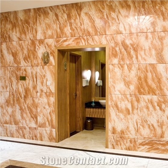 Polished Tea Rose Marble Wall Application Slabs