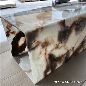 Polished Translucent Faux Onyx Light Box