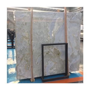Polished Wall Cladding China Sky Blue Marble Slab