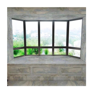Polished Wall Cladding China Sky Blue Marble Slab