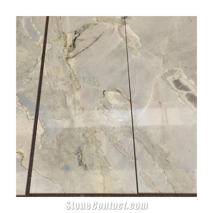 Polished Wall Cladding China Sky Blue Marble Slab