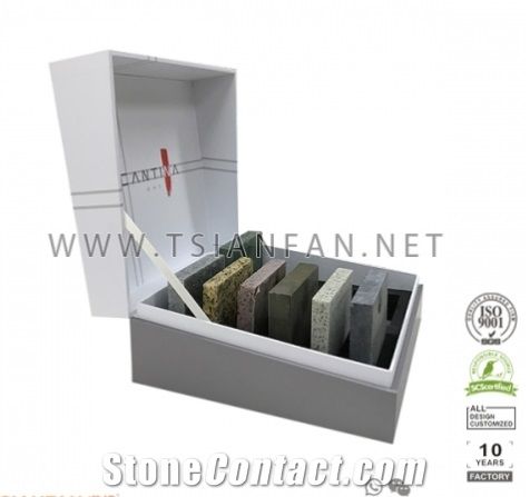 Quartz Stone Display Box, Natural Stone