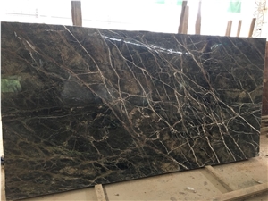 Rainforest Green Bidasar Marble Slab