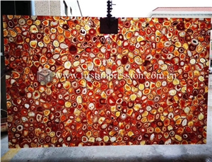 Red Agate Gemstone Semiprecious Stone Slabs