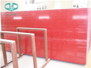Red Artificial Marble Stone for Big Slab
