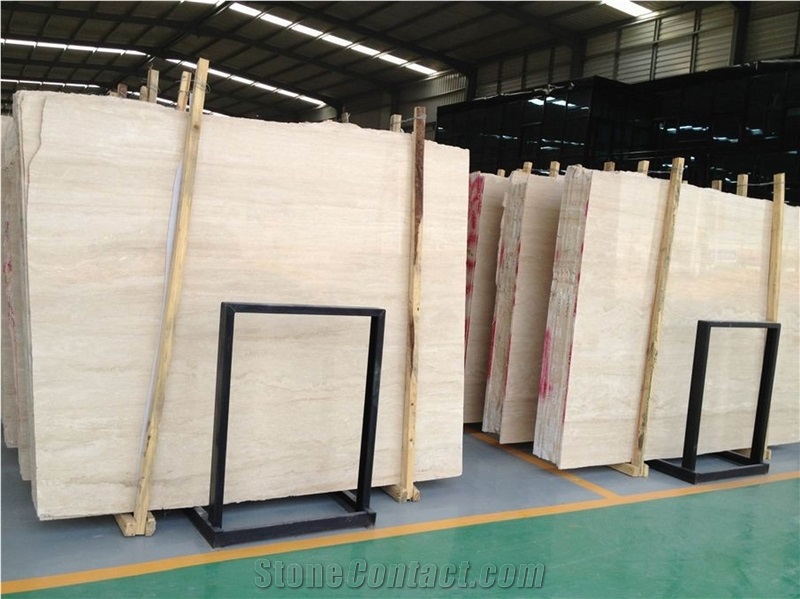 Roman Walnut Travertine, Beige Travetine Slabs